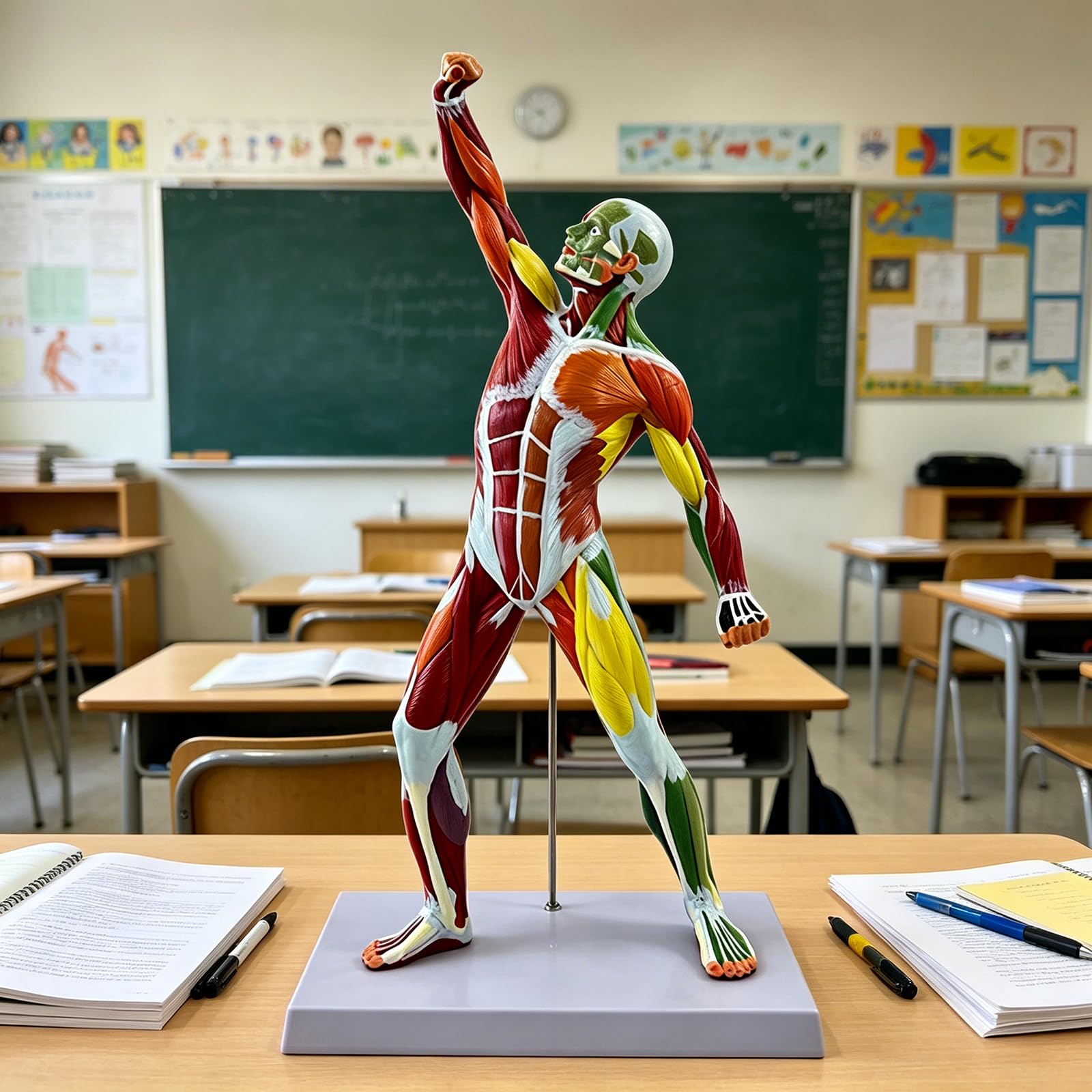 Modello di anatomia del muscolo scheletrico strumento didattico dettagliato dei medici con identificazione accurata del muscolo per uso dello studio Modello di insegnamento clinico
