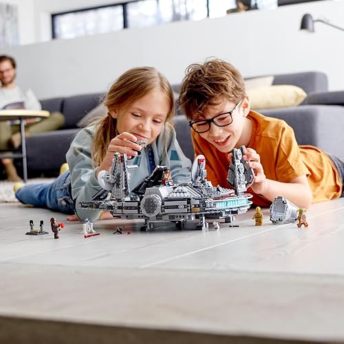 LEGO Star Wars Faucon Millenium Maquette à Construire pour Adolescents et Adultes Fans de la Saga - Inclut Les Figurines Finn, Chewbacca, Lando, C-3PO, R2-D2 - Modélisme à Collectionner 75257 - 6