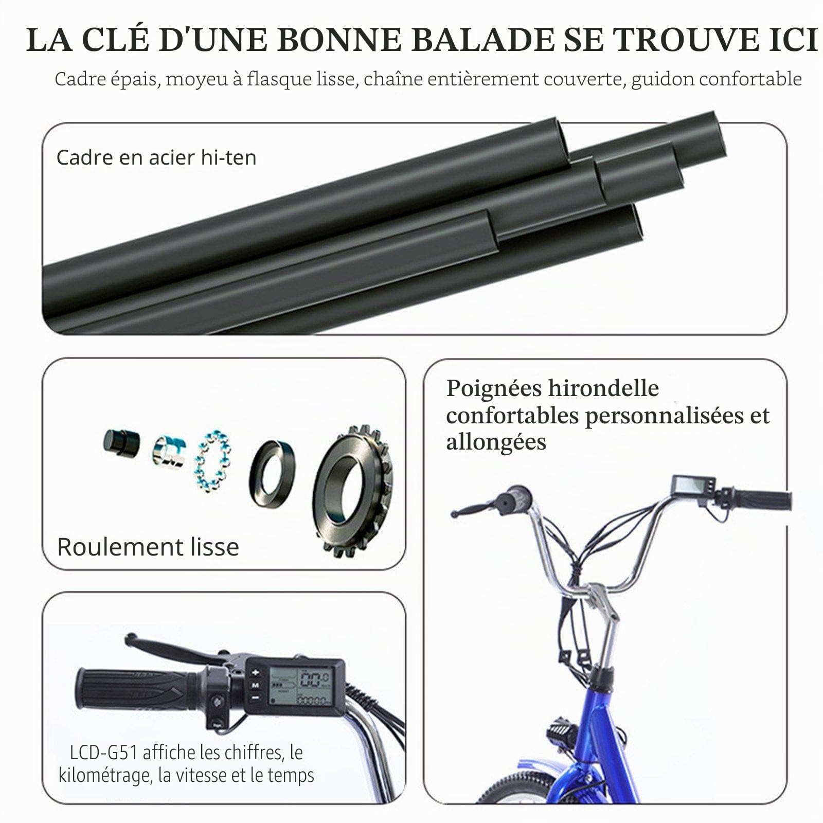 Vélo électrique Familial à 3 Roues,Tricycle éLectrique pour Adulte avec Panier/Batterie Amovible,Pneus De 24 Pouces,avec SièGe Ou Panier De Traction,Charge Maximale:150 Kg Black-WithSeat