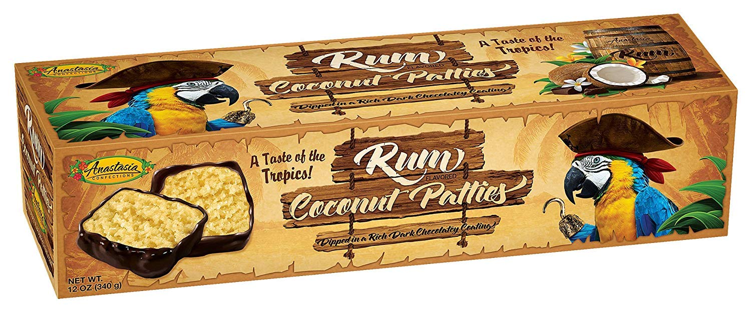 Rum Flavored Coconut Patties 12 oz (9 Pieces)