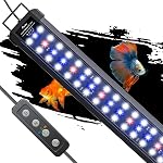 Pawfly Aquarium Light for Plants, 11 W Fish Tank Light, Full Spectrum Aquarium Lights for 12-18" Tanks, Extendable LED Fish Lamp with Daytime/Night Modes & Adjustable Brightness for Freshwater