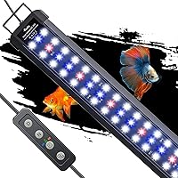 Vista 11 de Pawfly Luz LED de acuario de 6 W para peceras de peces de 6" a 10" Luz de tanque de peces extensible con luces brillantes de espectro completo