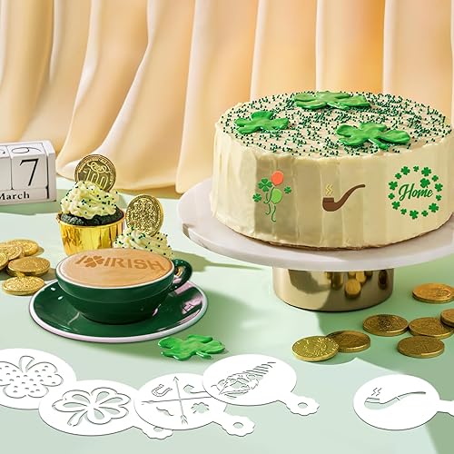 Miniatura 7 de JULBEAR 36 plantillas reutilizables para pasteles de galletas del día de San Patricio, herramientas de molde para galletas, bricolaje, vacaciones,