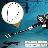 Vista 4 de 3 unidades de eslinga de lanza de poste de goma, bandas de fusil submarino para pesca en hielo, equipo de lanza para arpón de pesca submarina, 28