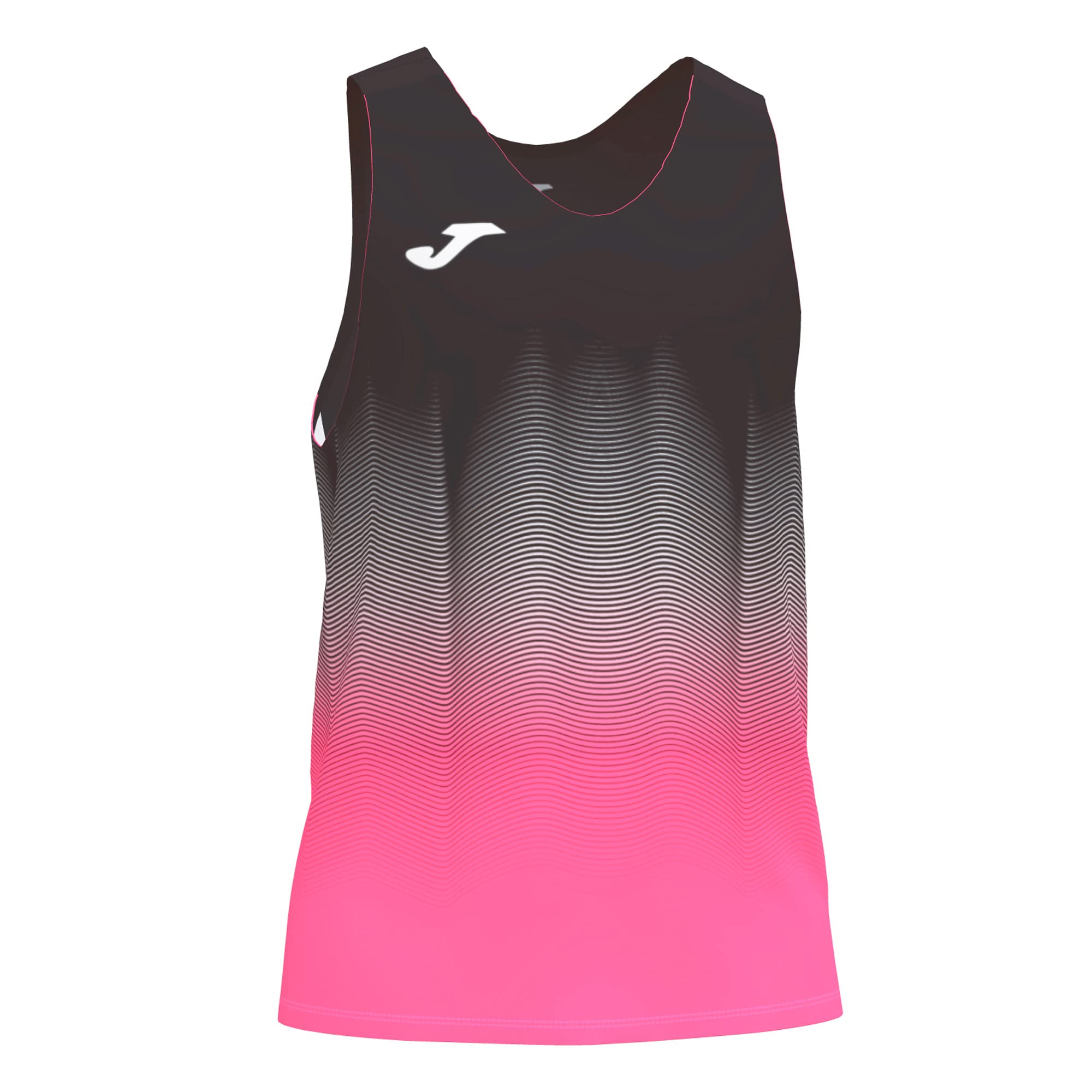 Joma Elite VII Sleeveless running shirt, Man, mens, 101522.118, Black-Pink, S