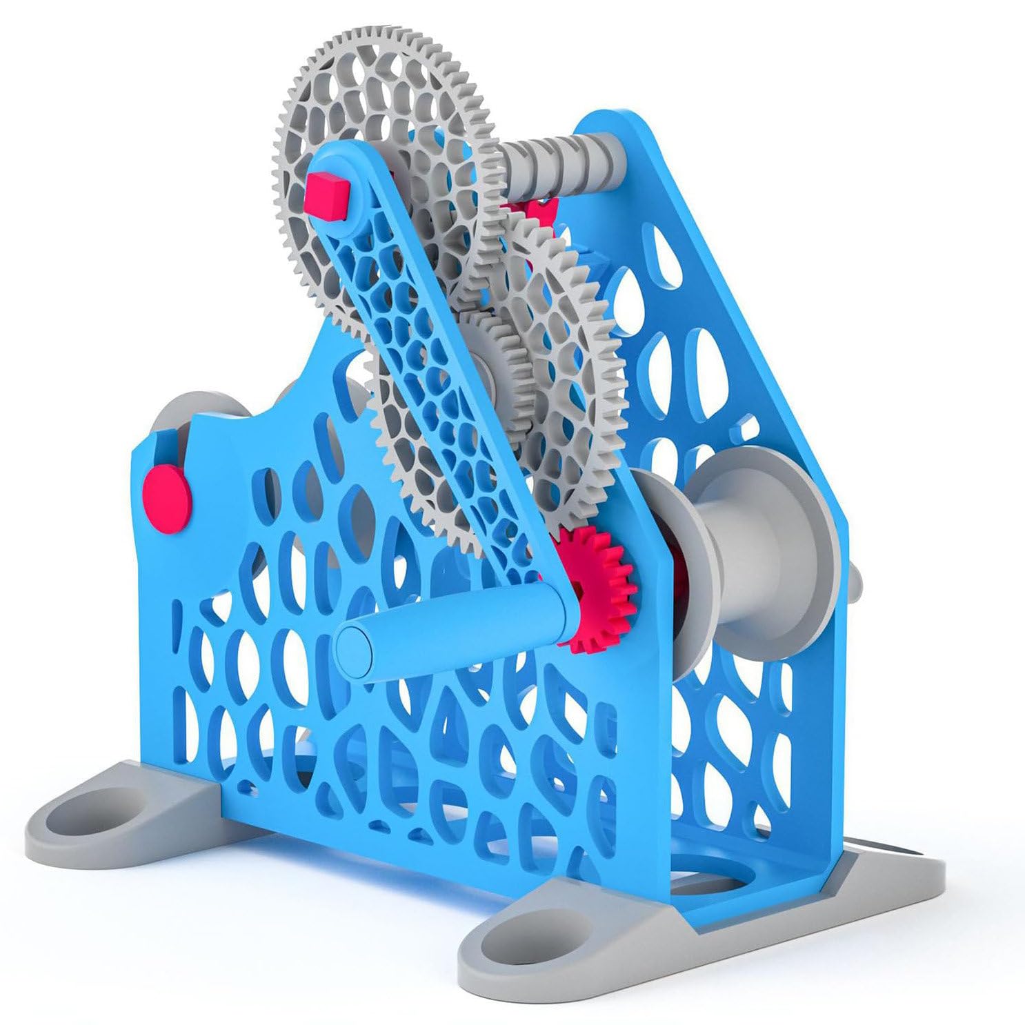 GmpTzitzith 3D Manual/Electric Filament Spool Winder, Industrial Consumables Winder With Uniform Wire Routing, Removable Modular Design For Wires Weighing 1kg B.BlueManual