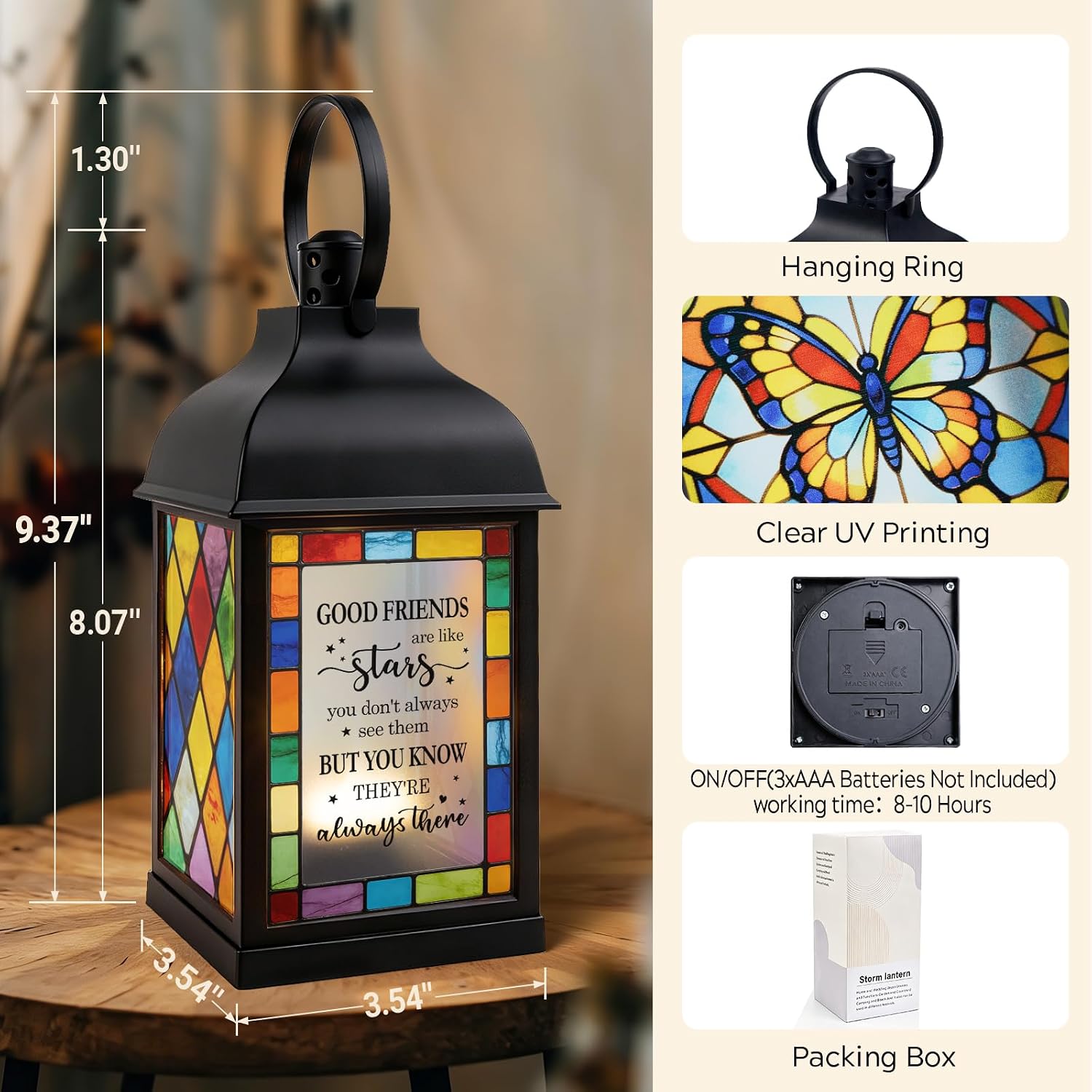 Best Friend Birthday Gifts for Women, Lantern Gifts for Friends