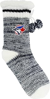 MLB Toronto Blue Jays Ladies Sherpa-Lined Slipper Home Socks