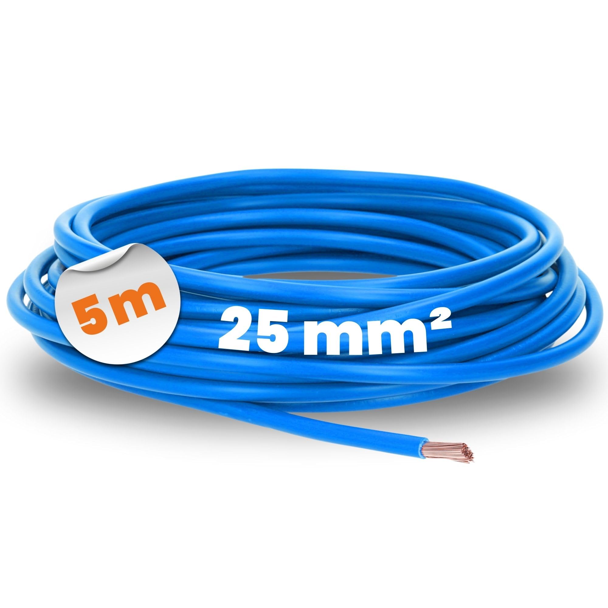 Lapp 4521021 H07V-K Câble de Raccordement en PVC Bleu 25 mm2-5 m