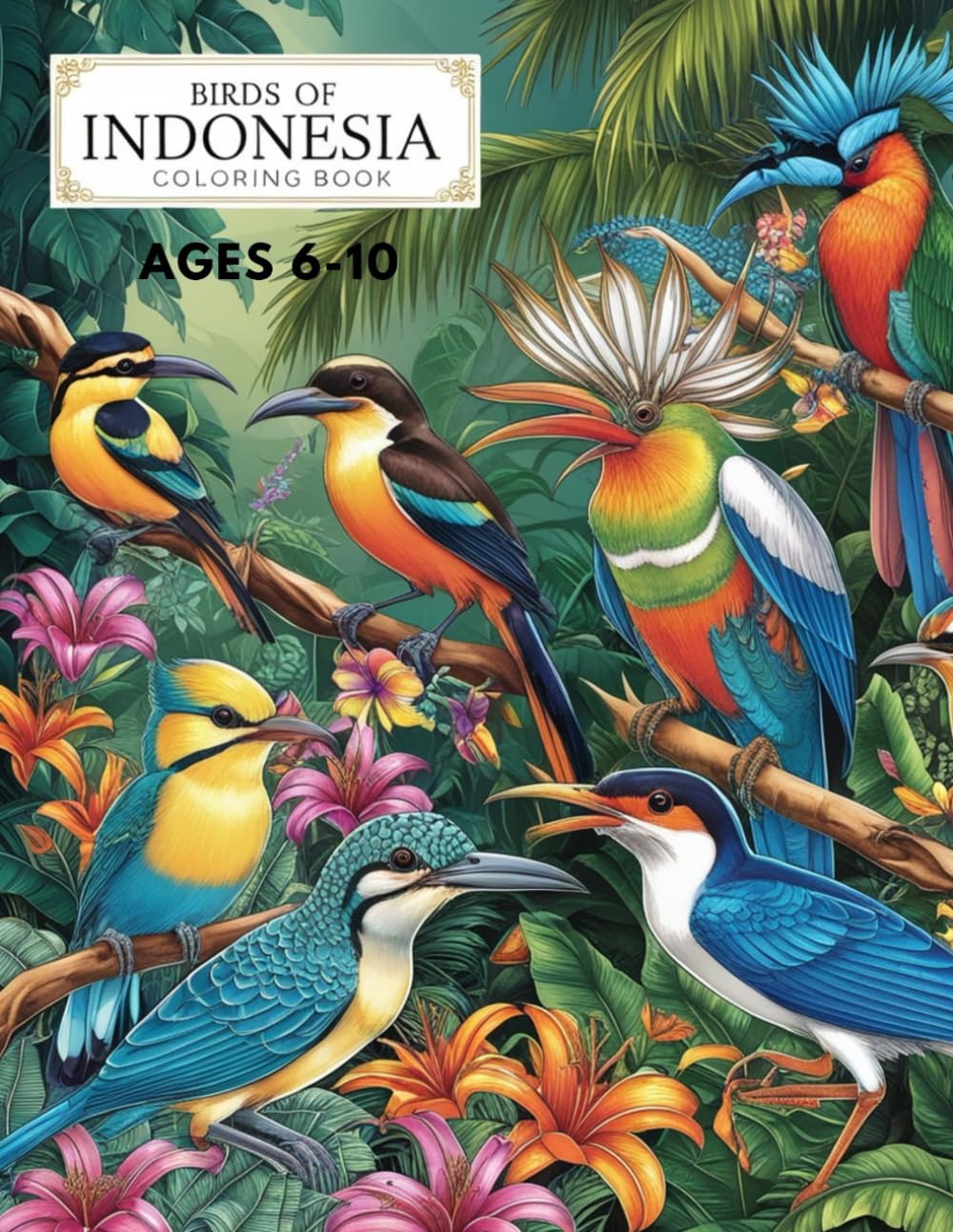 Birds Of Indonesia: Coloring Book