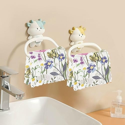 Miniatura 6 de Wild Flower Cottage Butterfly Quality Print Kitchen Towels Microfiber Absorbent 6 Pack Microfiber Towel for Restaurant Sink