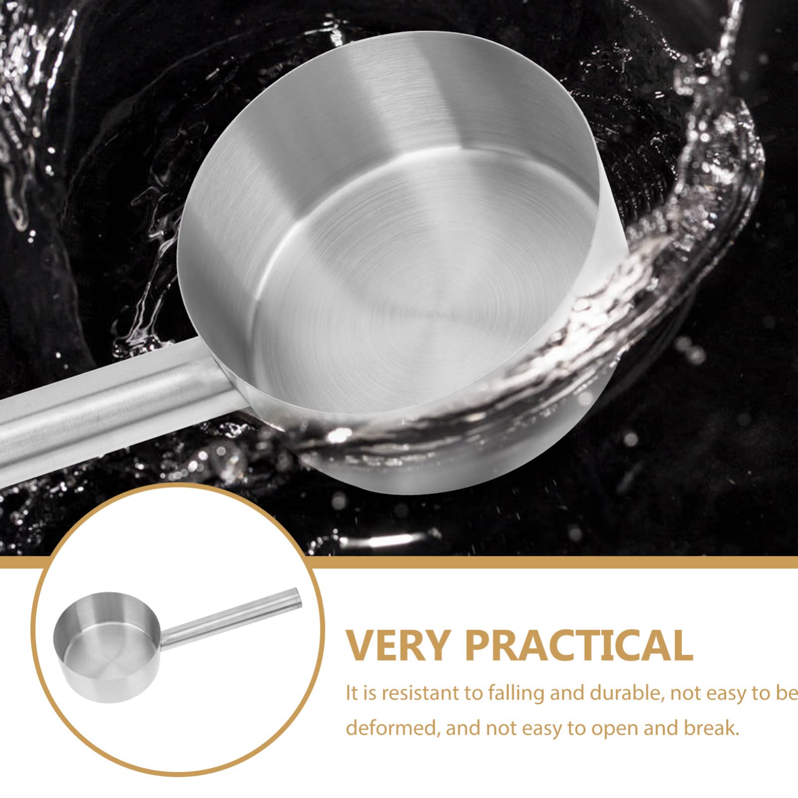 Angoily Edelstahl Schöpfkelle Groß - Vielseitiger Löffel Für Küche, Bad & Garten