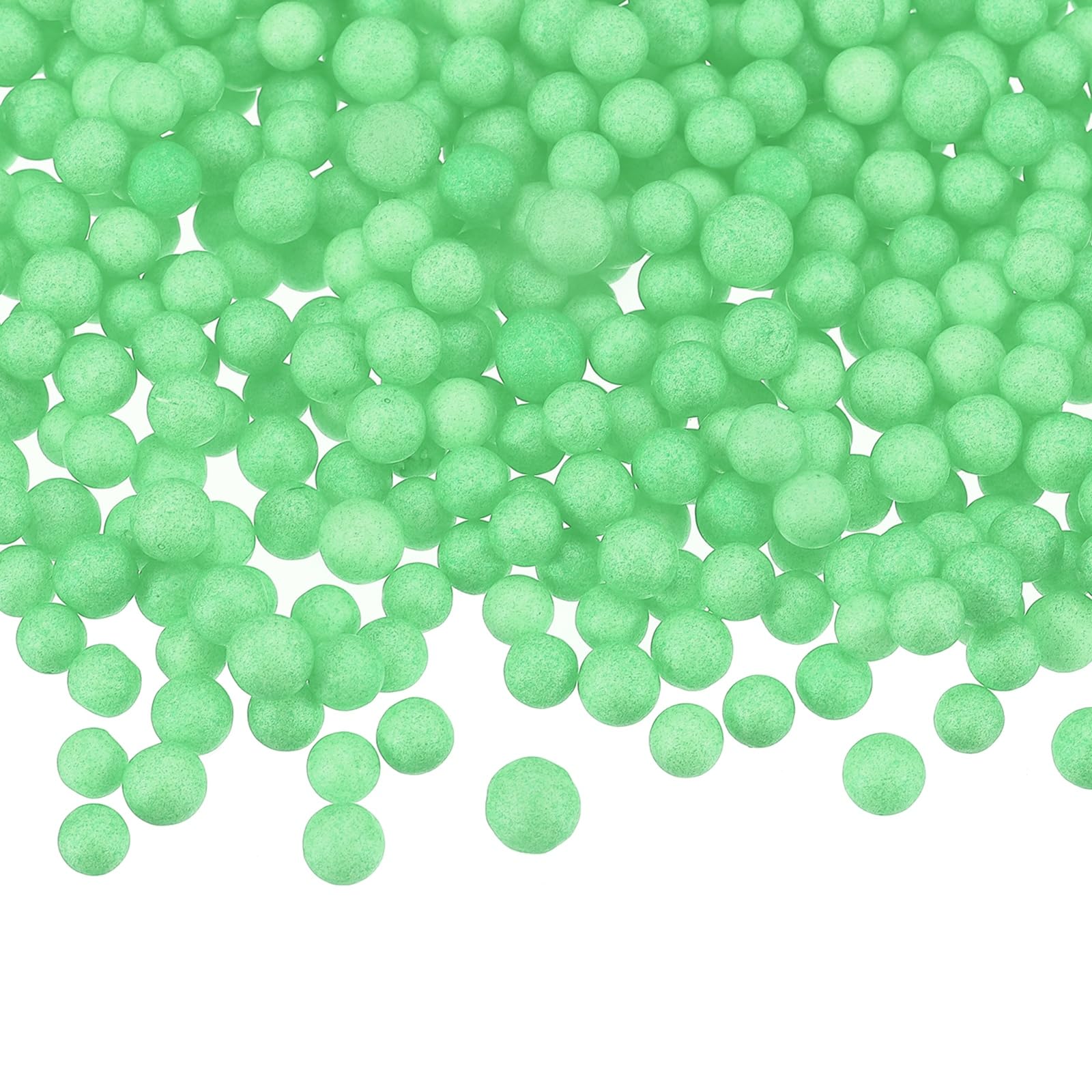 Bolas de espuma verde de 4-6 mm para decoración de bodas y fiestas infantiles