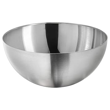 Ikea Stainless Steel Solid Serving Bowl - 1 Piece, Silver