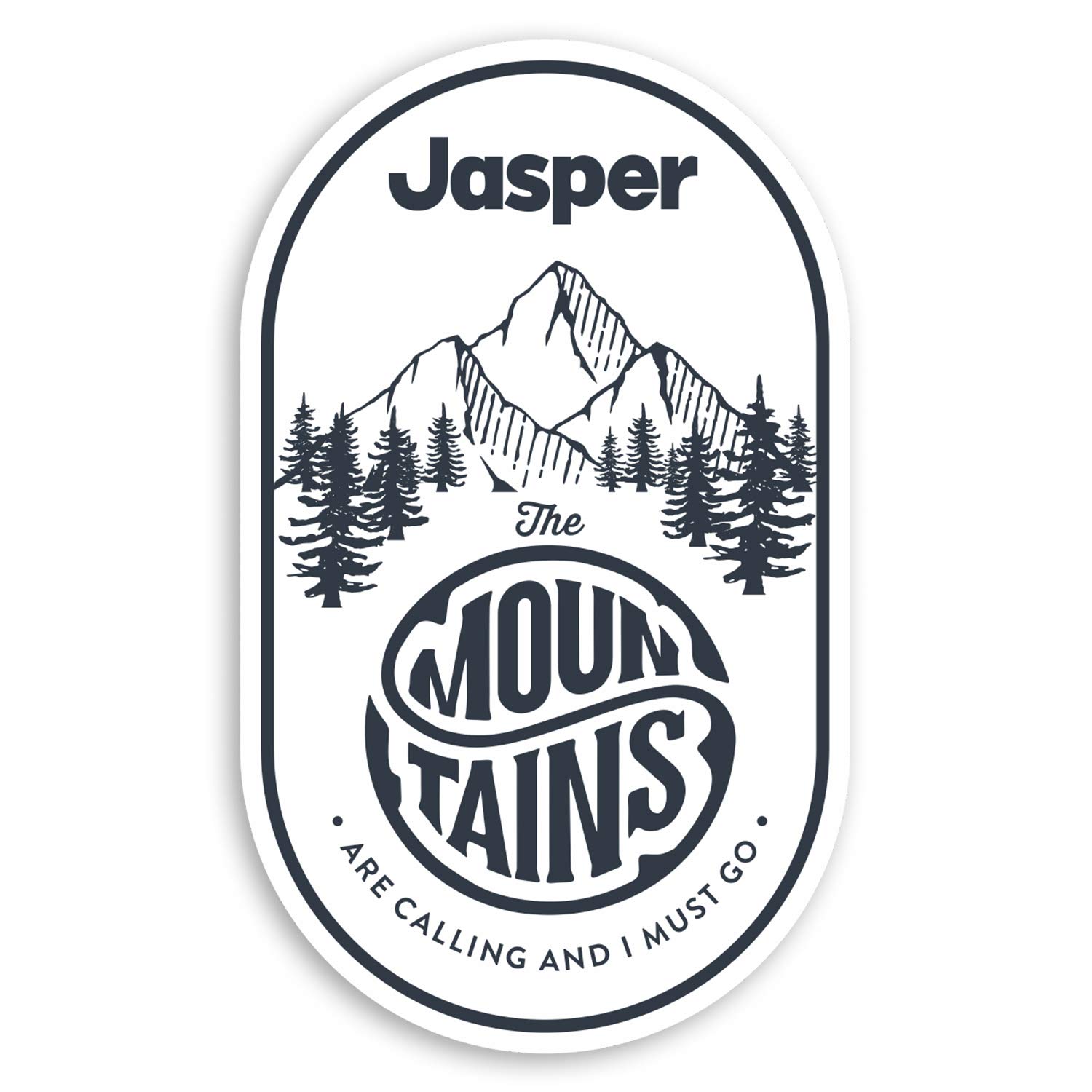 Destination Vinyl Ltd Multi 2 X 10Cm Jasper Canada Vinyl Stickers - Skiing Travel Luggage Sticker #30926 (10Cm Tall)