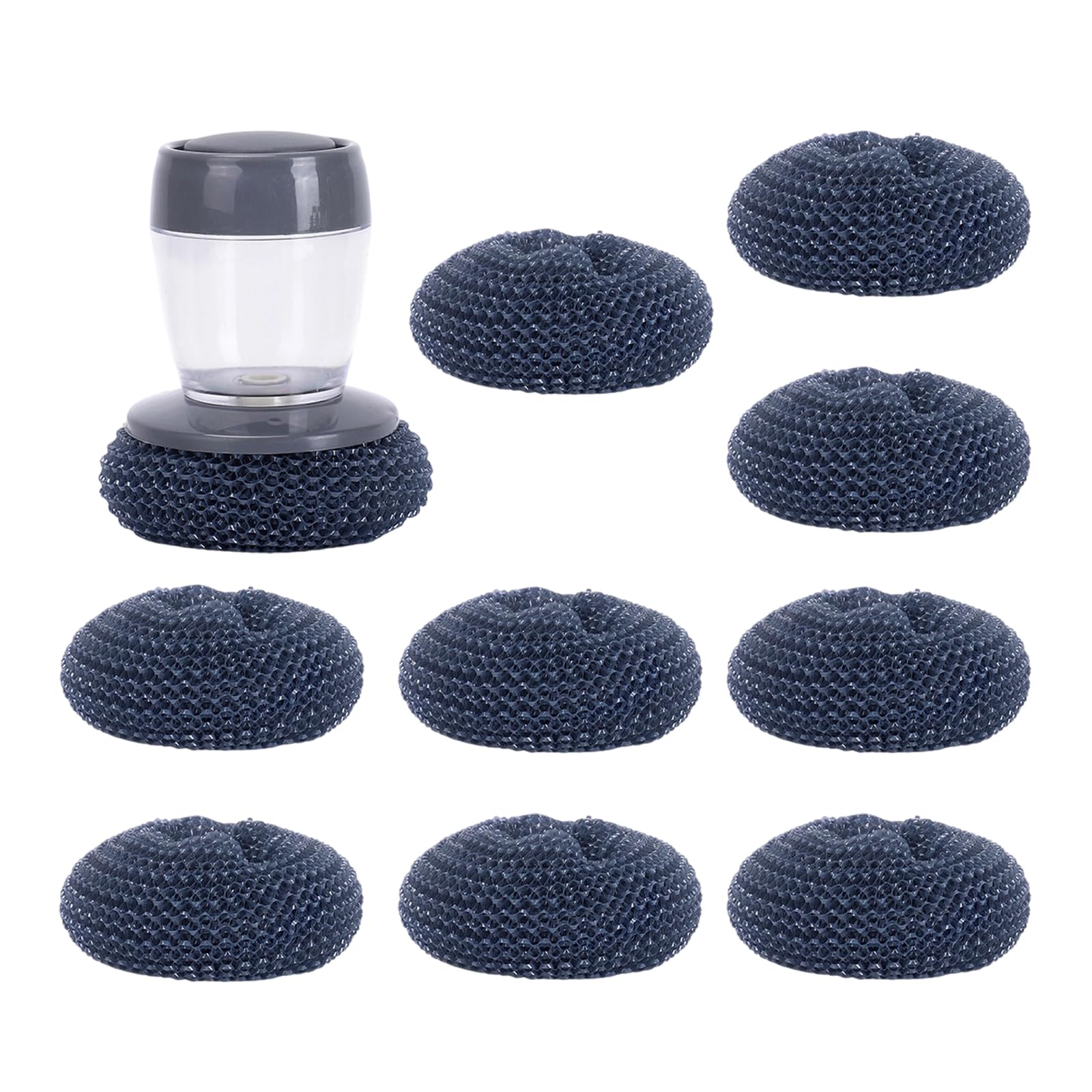 Portable Kitchen Soap Dispensing Dishwashing Tool Brush Scrubber Wash Clean Tool Kitchen Cleaning Household Cleaning
