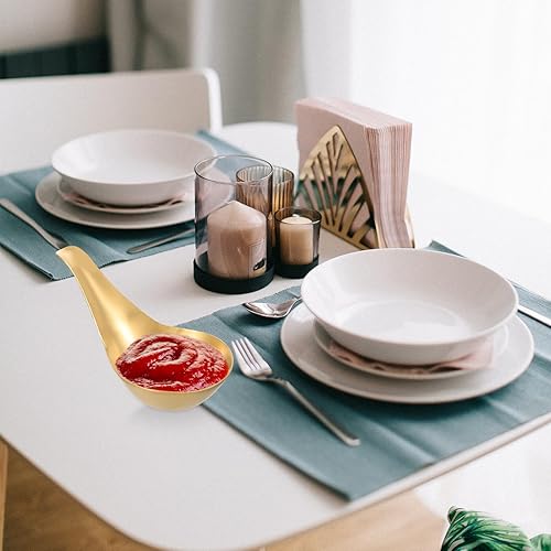 Miniatura 3 de Angoily Cuchara de postre de mango corto Cucharas de café Cuchara de caviar Cuchara de helado Cuchara de postre Cuchara de postre Cuchara para