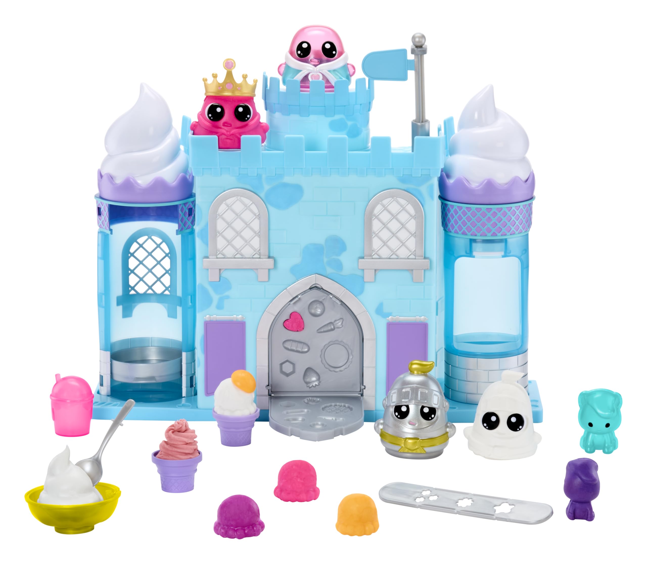 Dohkins Ice Cream Castle with Princess & Knight - Dough Never Dries, No Gluten, Suitable for Collectors & Kids Ages 3+ โ image 1