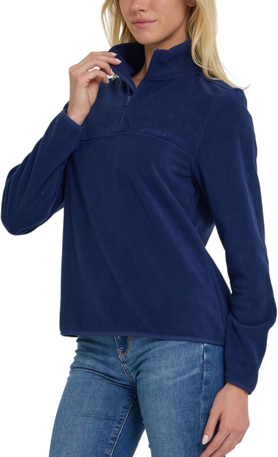 Spyder Fleece Pullover Women – Soft Quarter Zip Warm Lightweight Long Sleeve Sweater Top for Fall Winter Casual Wear