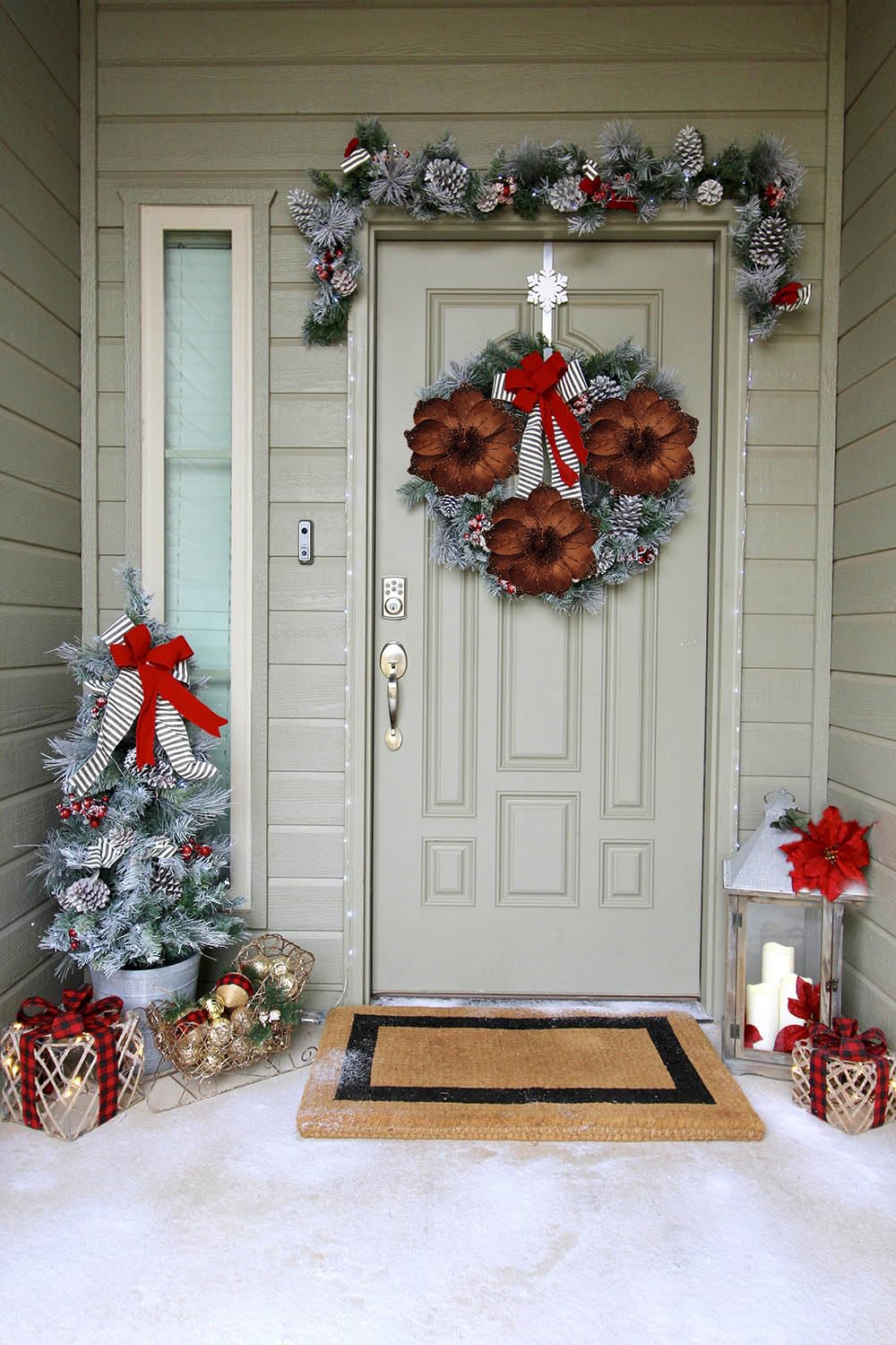 Briful Weihnachtsblumen 6 Stück - Magnolie Christbaumschmuck Mit Glitzer