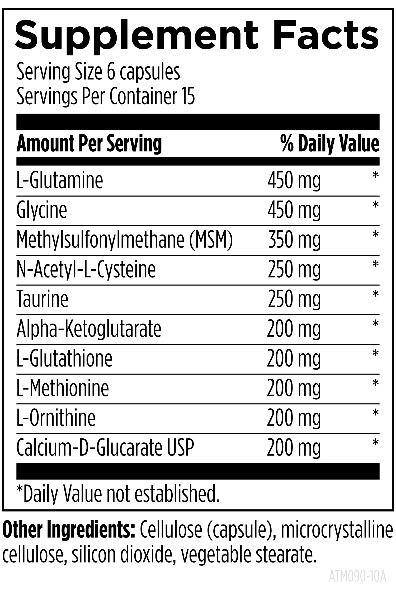 Designs for Health Amino-D-Tox - Amino Acid Detox + Liver Cleanse Support - Supplement Blend with Glycine, Calcium D Glucarate, NAC + More - Non-GMO (90 Capsules) — Amazon image 2