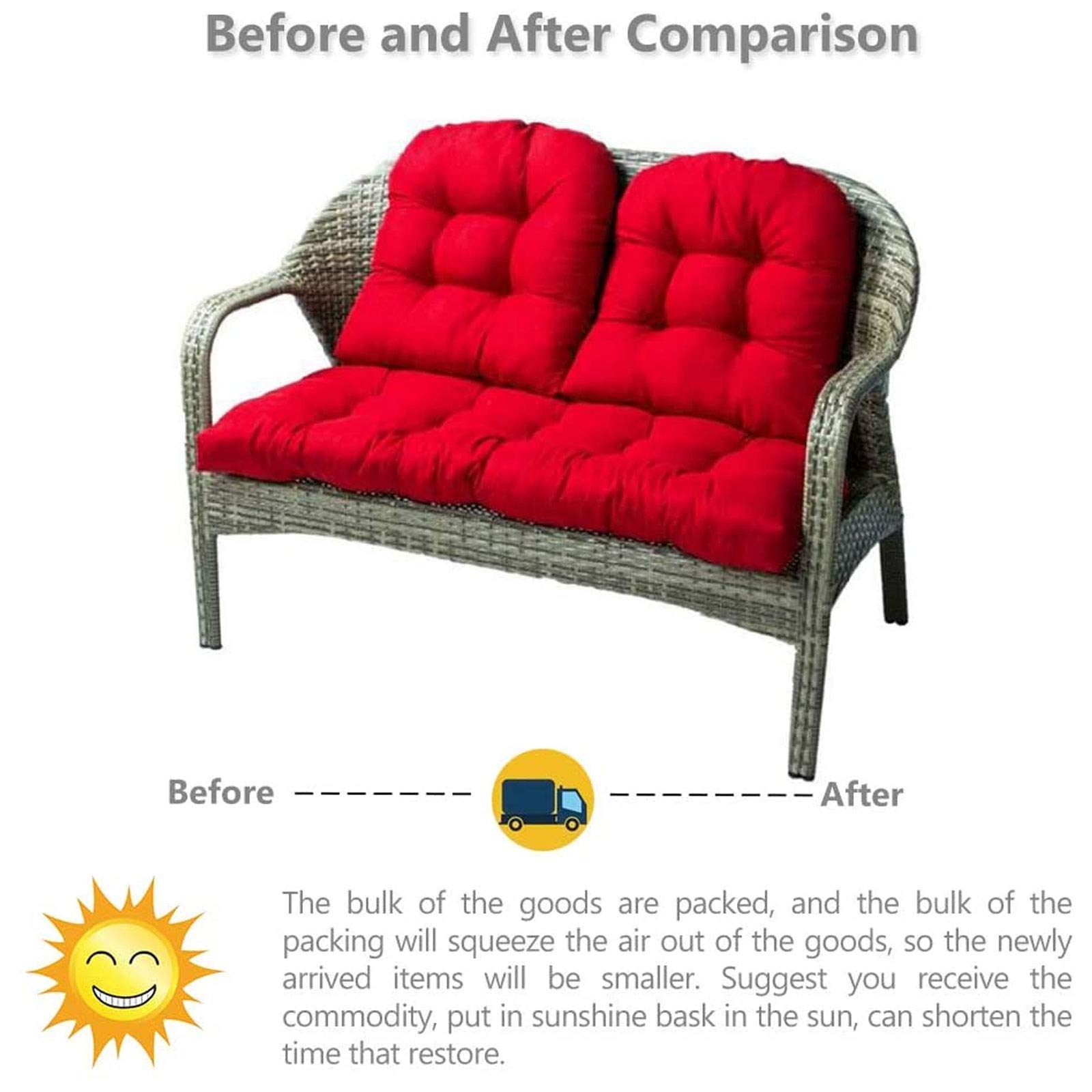 Cuscino Per Sedie Da Esterno Con Schienale Crema