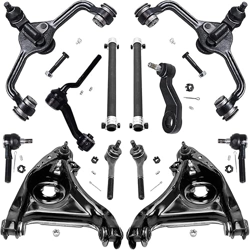 Miniatura 90 de Detroit Axle - Kit de suspensión frontal de 12 piezas para Toyota Corolla 2003 2004 2005 2006 2007 2008, 2 brazos de control inferiores, 2 rótulas