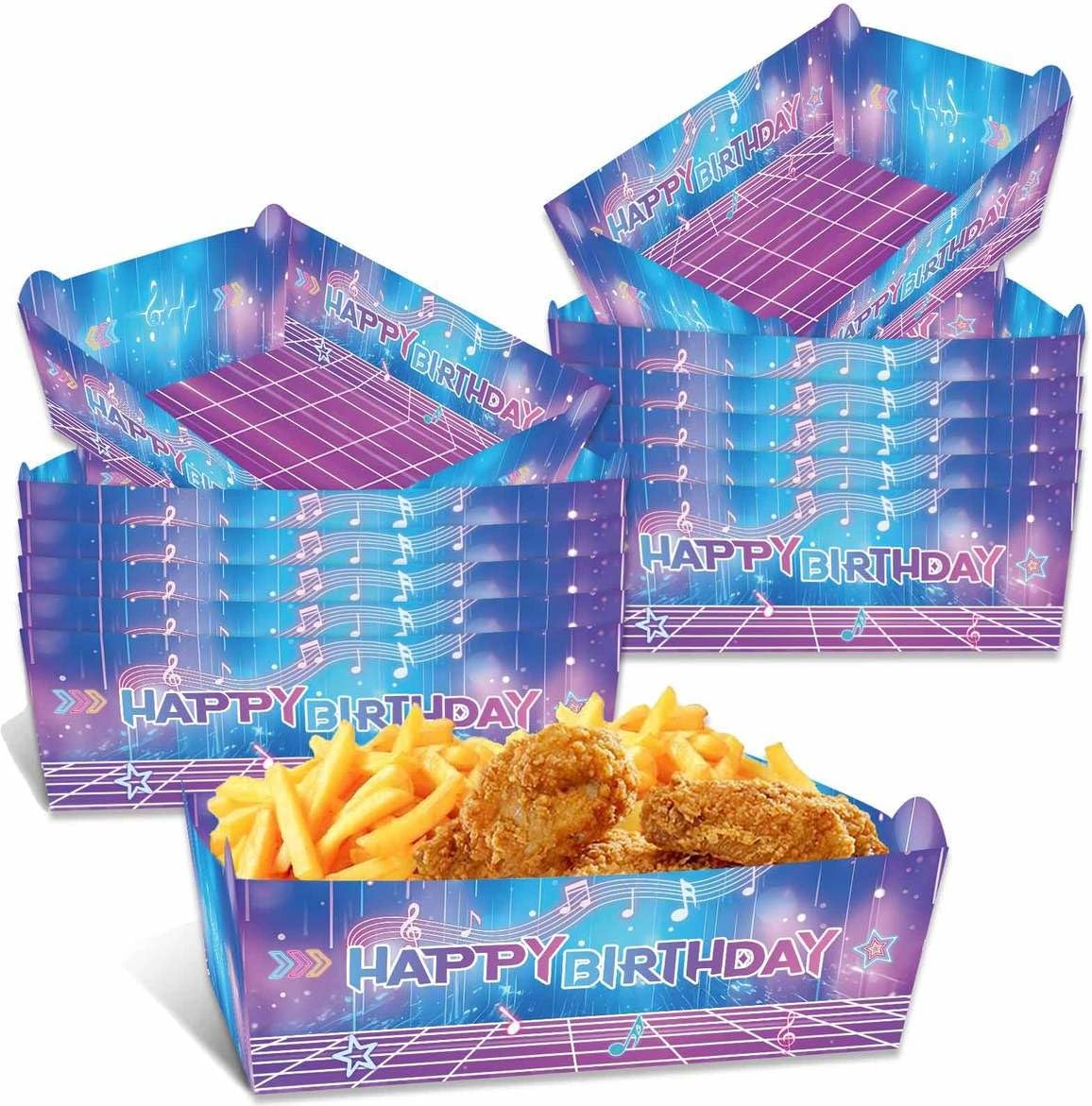 24 Pcs Kpop Paper Food Trays for Kpop Party Supplies