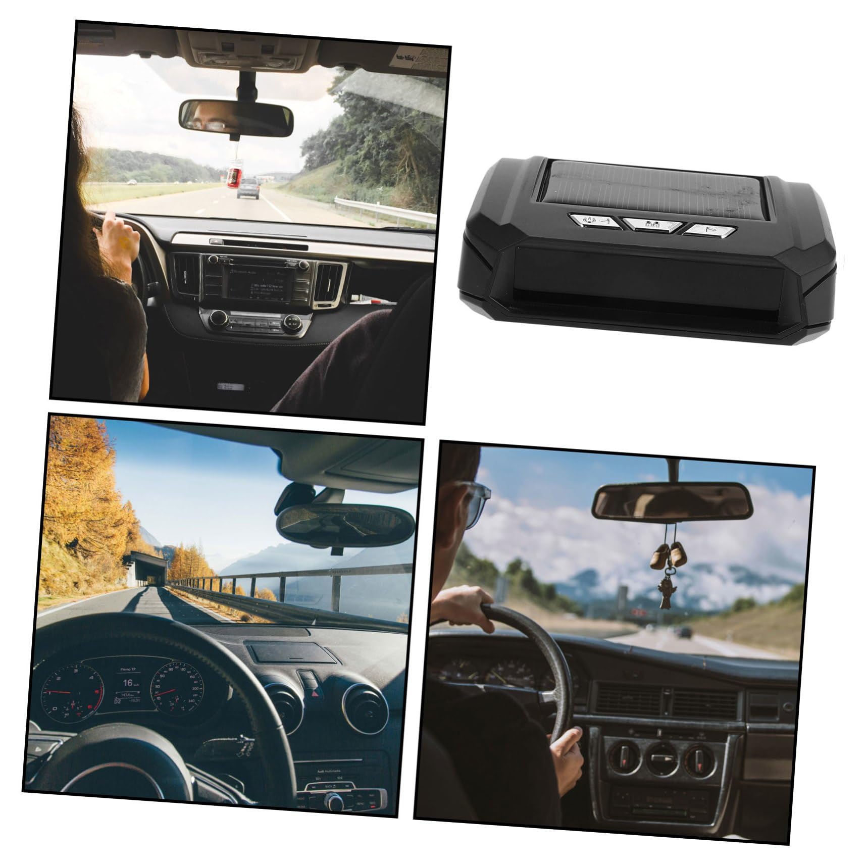 Reloj Digital para Coche con Pantalla de Temperatura y Fecha, Multifuncional, Pequeño y Compacto para Salpicadero, Fabricado en Abs y Componentes Electrónicos