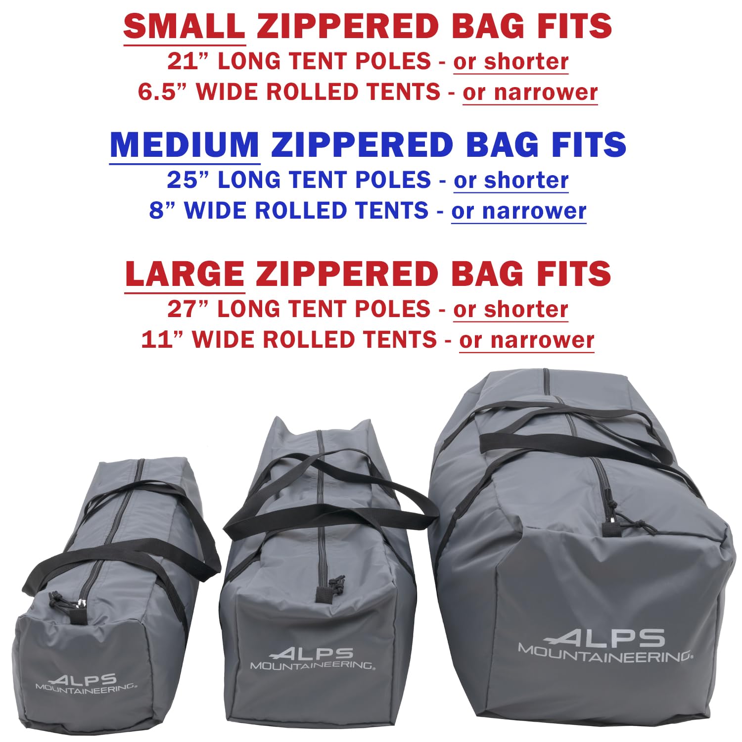 アス　ファニーパック　テント　ライナー Amazon.com : ALPS Mountaineering Zippered Tent Bag, Large - Gray