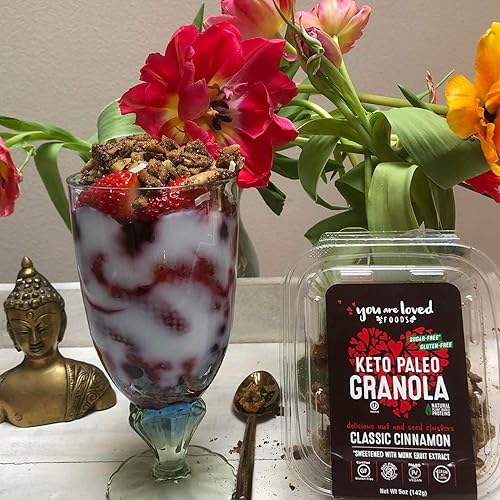 Miniatura 5 de Keto Paleo Granola You Are Loved Foods Deliciosos racimos de nueces y semillas 2G de carbohidratos netos 5G de proteína 160 calorías Sin gluten