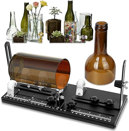 Smasener Glass Bottle Cutter,Upgraded Double Dam Boards Bottle Cutting Tool