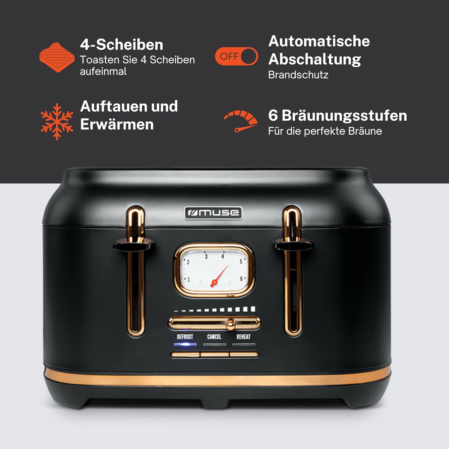 MUSE Toaster MS-131 BC image 3