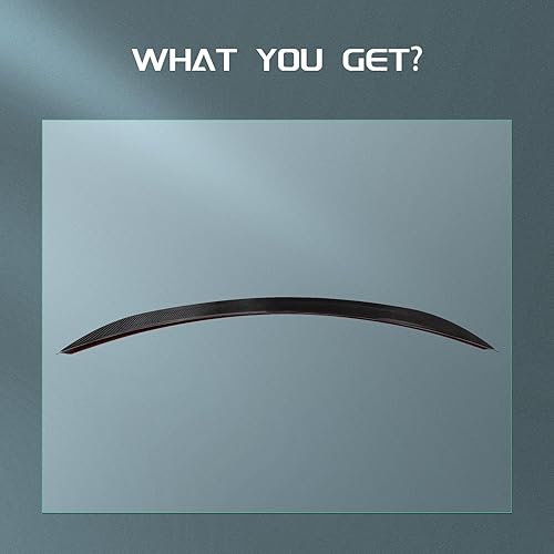 Miniatura 89 de SCITOO Spoiler Wing GT Style Universal 52" ABS Brillante Carbono Aspecto Trasero Alerón Alerón