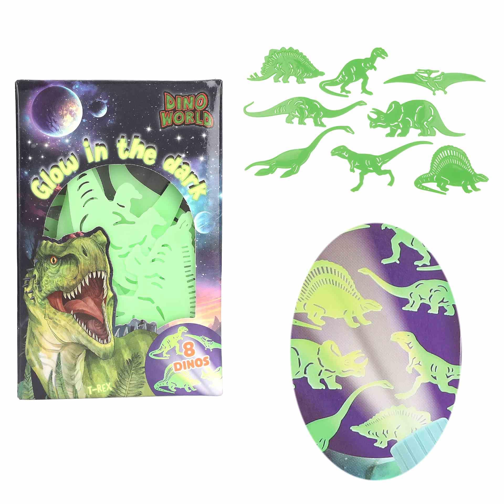 Dino World Autocollants Glow In The Dark