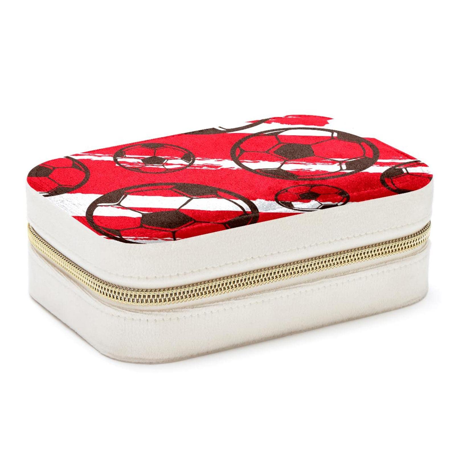 Boîte à bijoux de voyage foot pour organiser ses bagues en déplacement