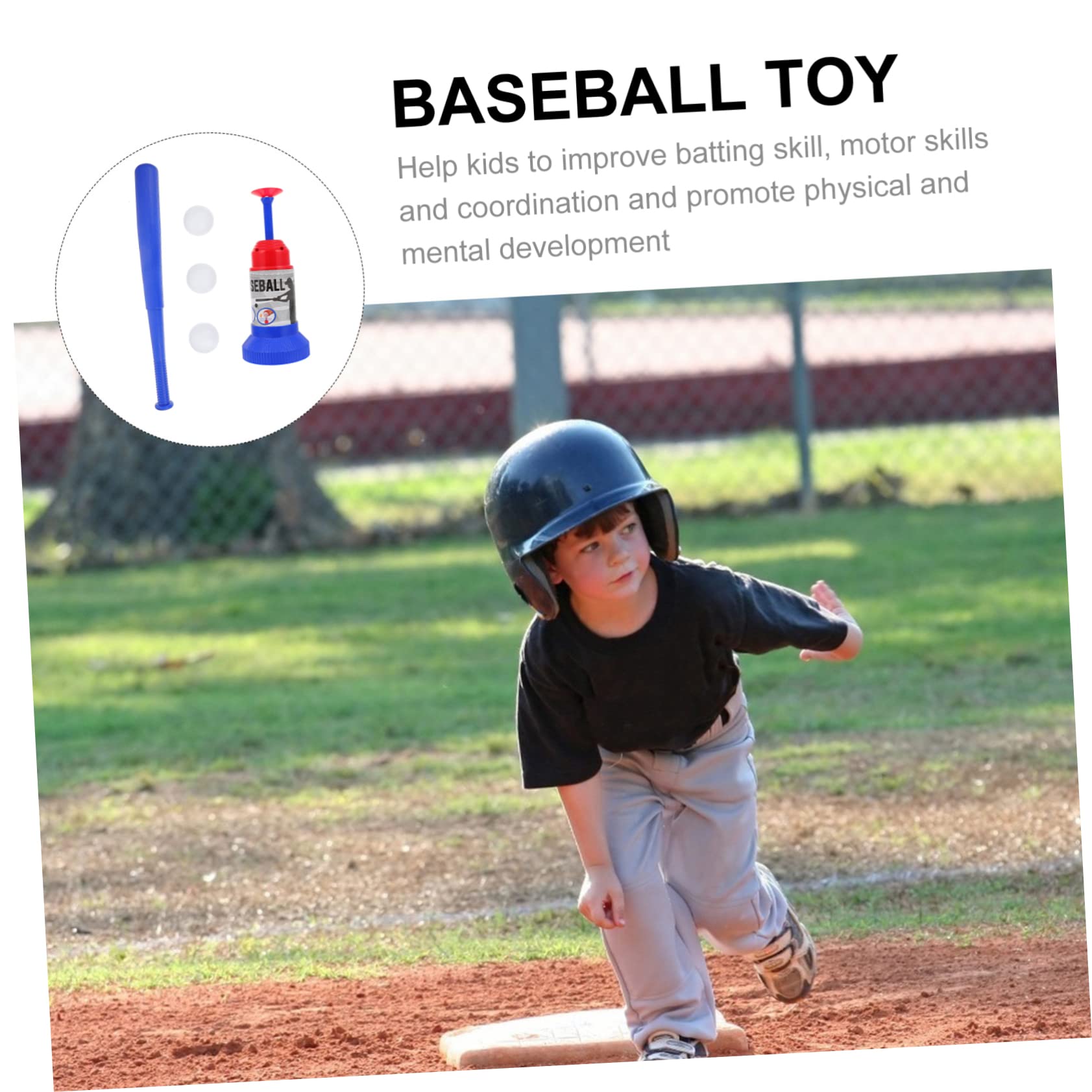 Abaodam Giocattolo per Allenamento di Baseball per Ragazzo Ragazza Lanciatore Automatico Leggero in Abs per Giochi Indoor e Outdoor Migliorare Coordinazione
