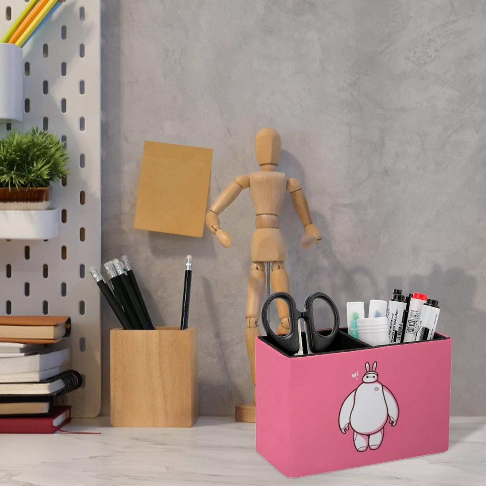 Amazon.co.jp: ベイマックス ペン立て レザー製 ペンスタンド PUレザー