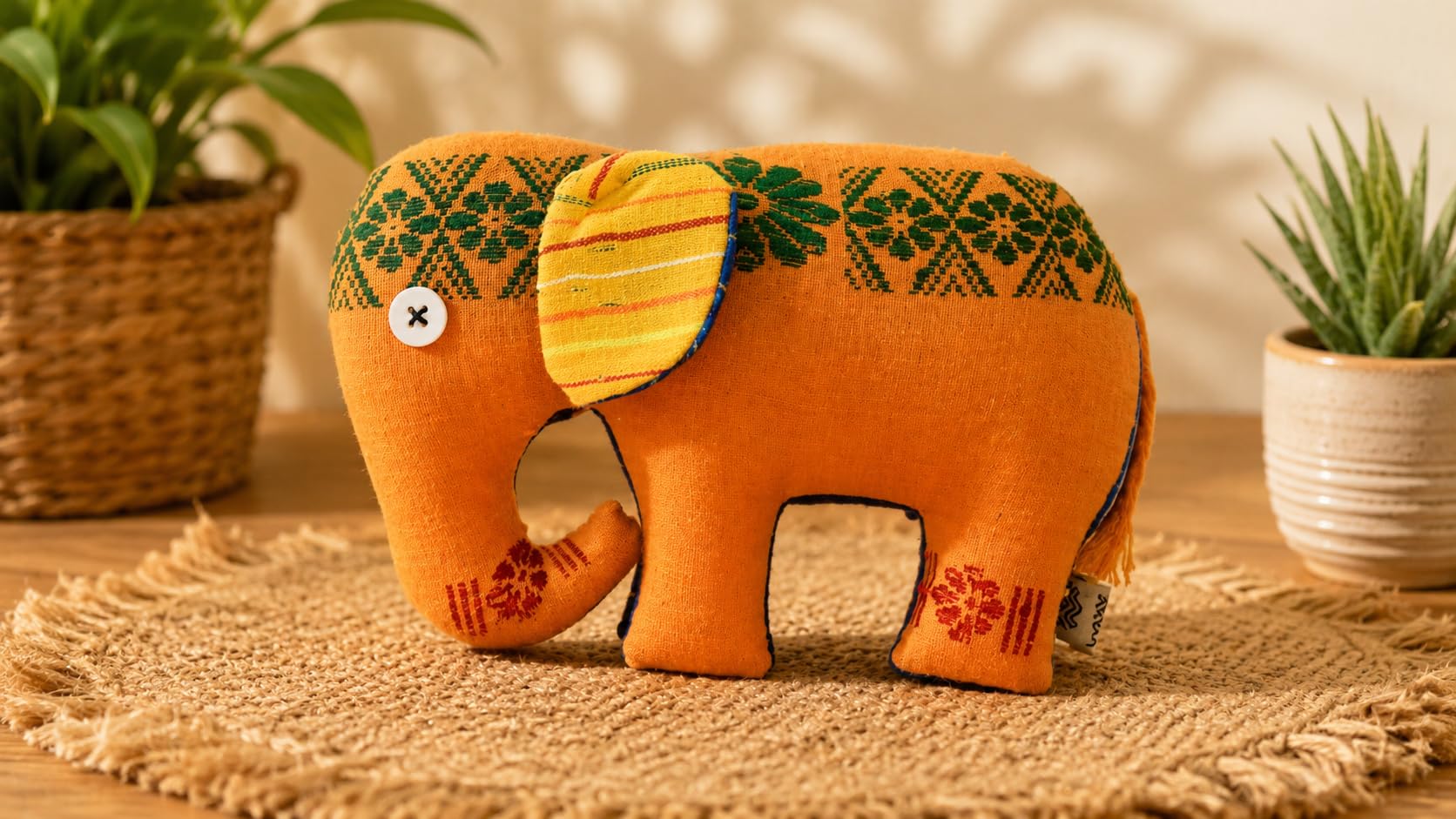 Asian Elephant Stuffed Plush Toy for Playroom and Nursery Use-image-15