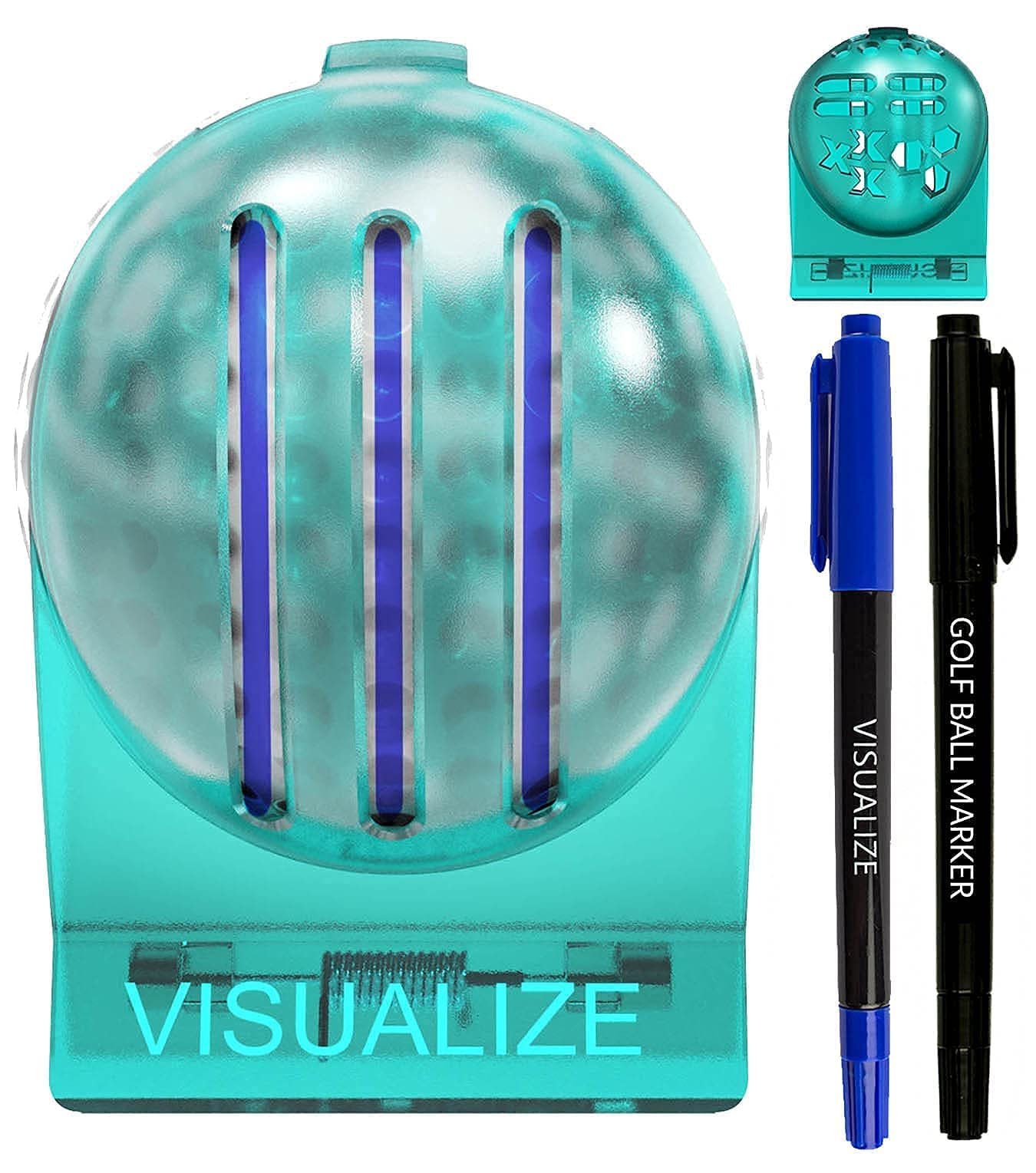VISUALIZE TRILINE Golf Ball Marker Alignment and Identification Kit
