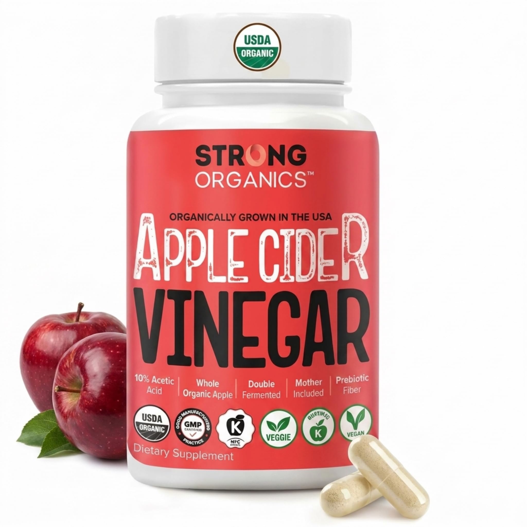 Certified Apple Cider Vinegar with The Mother – 120 ct