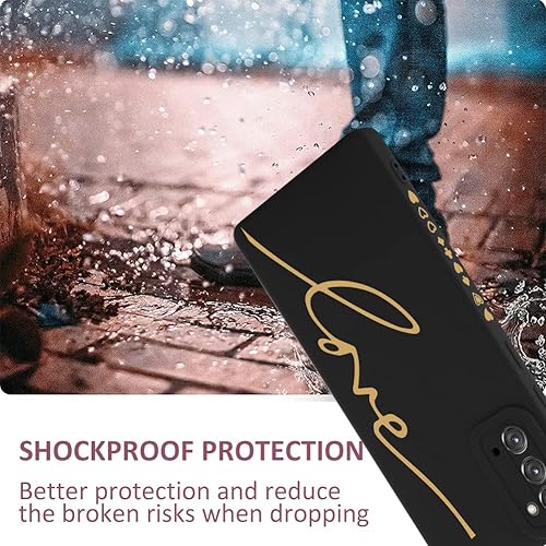 Miniatura 5 de MOWIME para Samsung Galaxy Note 20 Funda, Diseño Gráfico de Carta de Amor Chapado Lindo en la Parte Trasera con Protección de Cubierta de Cámaras