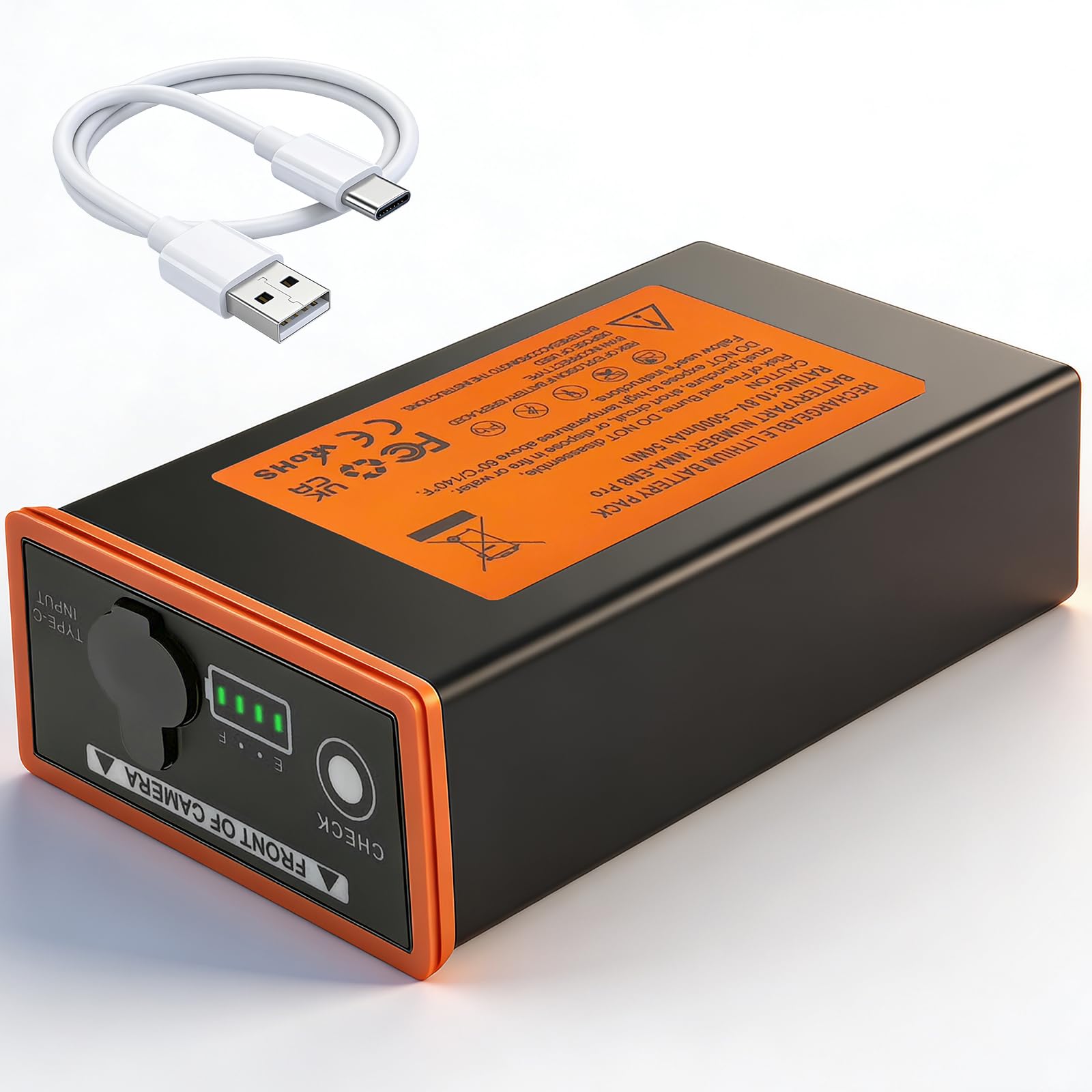 LAQUEENA MMA-EM8 5000mAh Battery Compatible with Edge Series Cellular Trail Camera Battery Moultrie Edge, Edge PRO, Edge 2, Edge 2 PRO