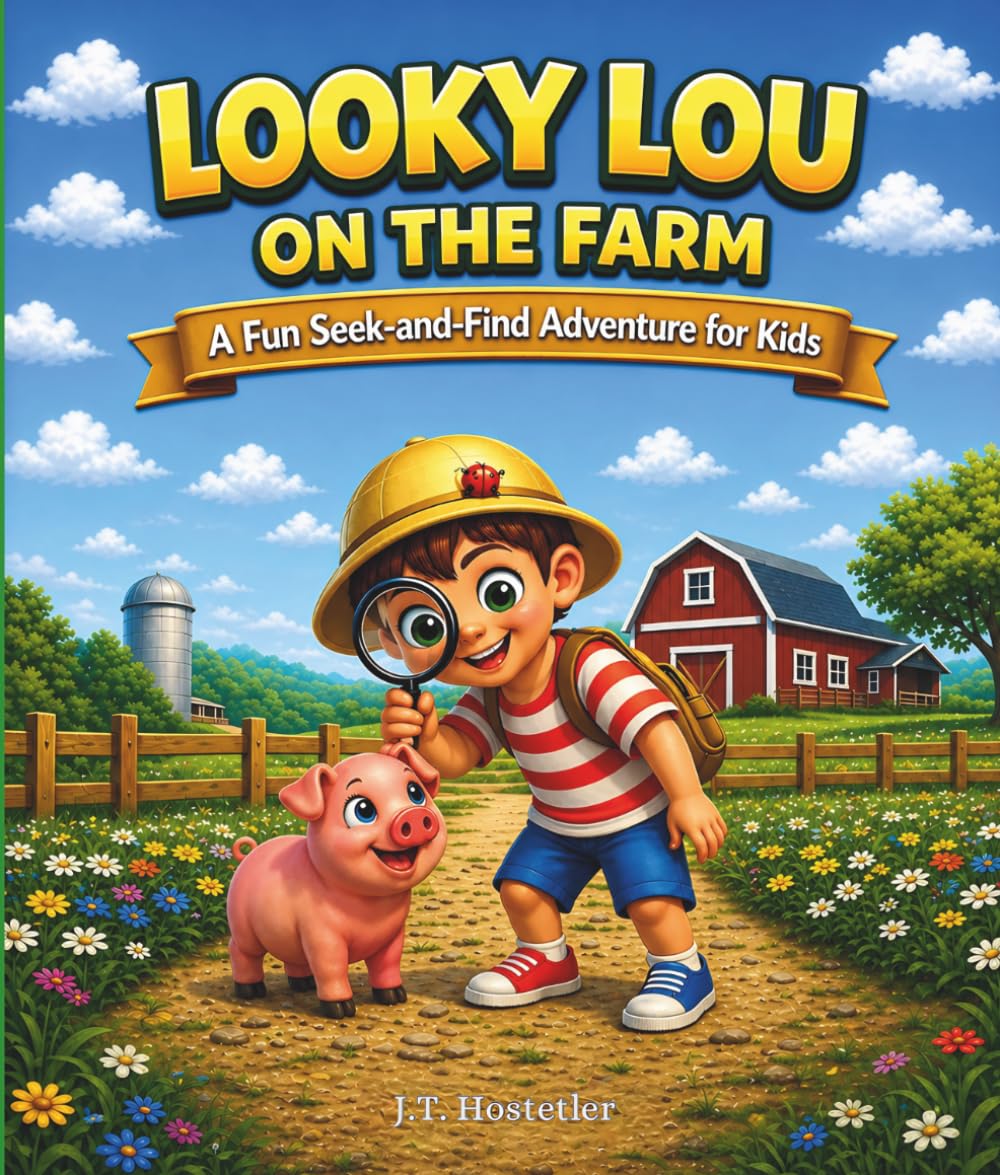 Looky Lou On The Farm: A Seek and Find Adventure with Hidden Objects, Spot the Differences, and Fun Coloring Pages for Kids Ages 2 - 6 (Looky Lou Adventure Series)