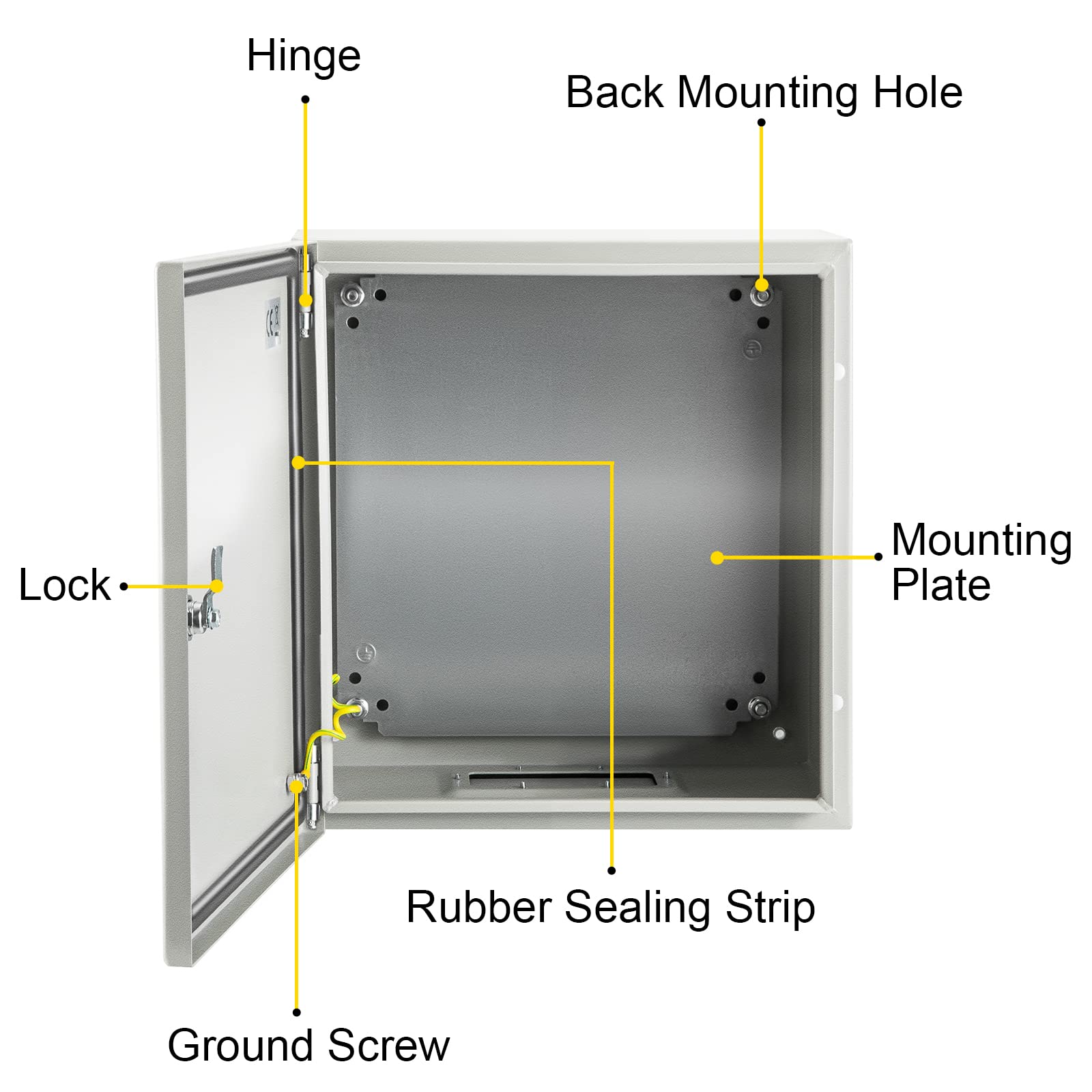 VEVOR NEMA Steel Electrical Box - Waterproof & Dustproof -9
