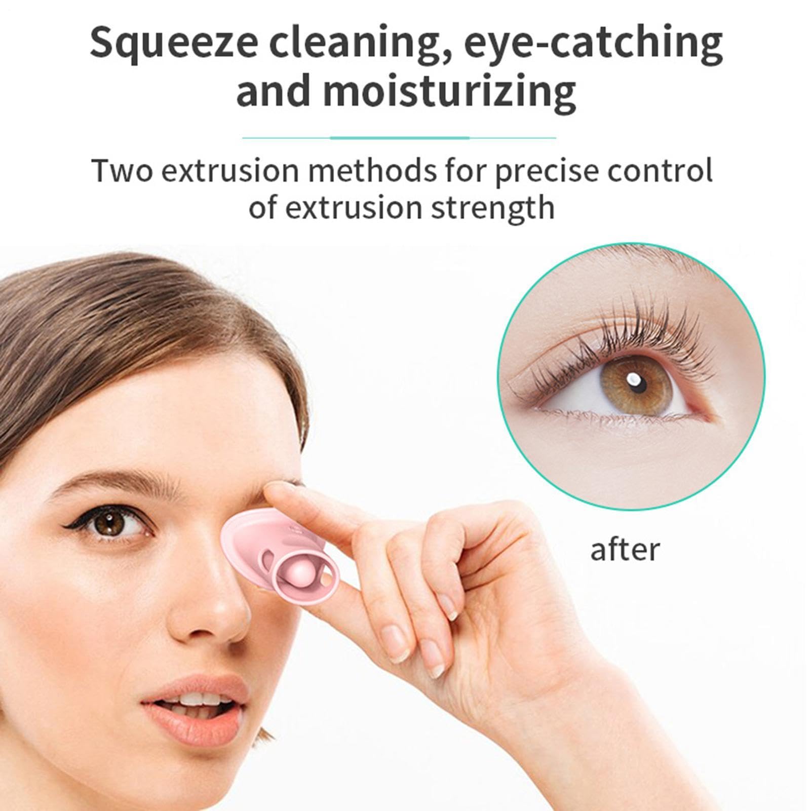 Eyes Wash Cup, Silicone Eye Flush Kit, Eyes Cleaner Cup with Scale, Eyes Bath for Washing, Refreshing, Portable Care for Home and Travel