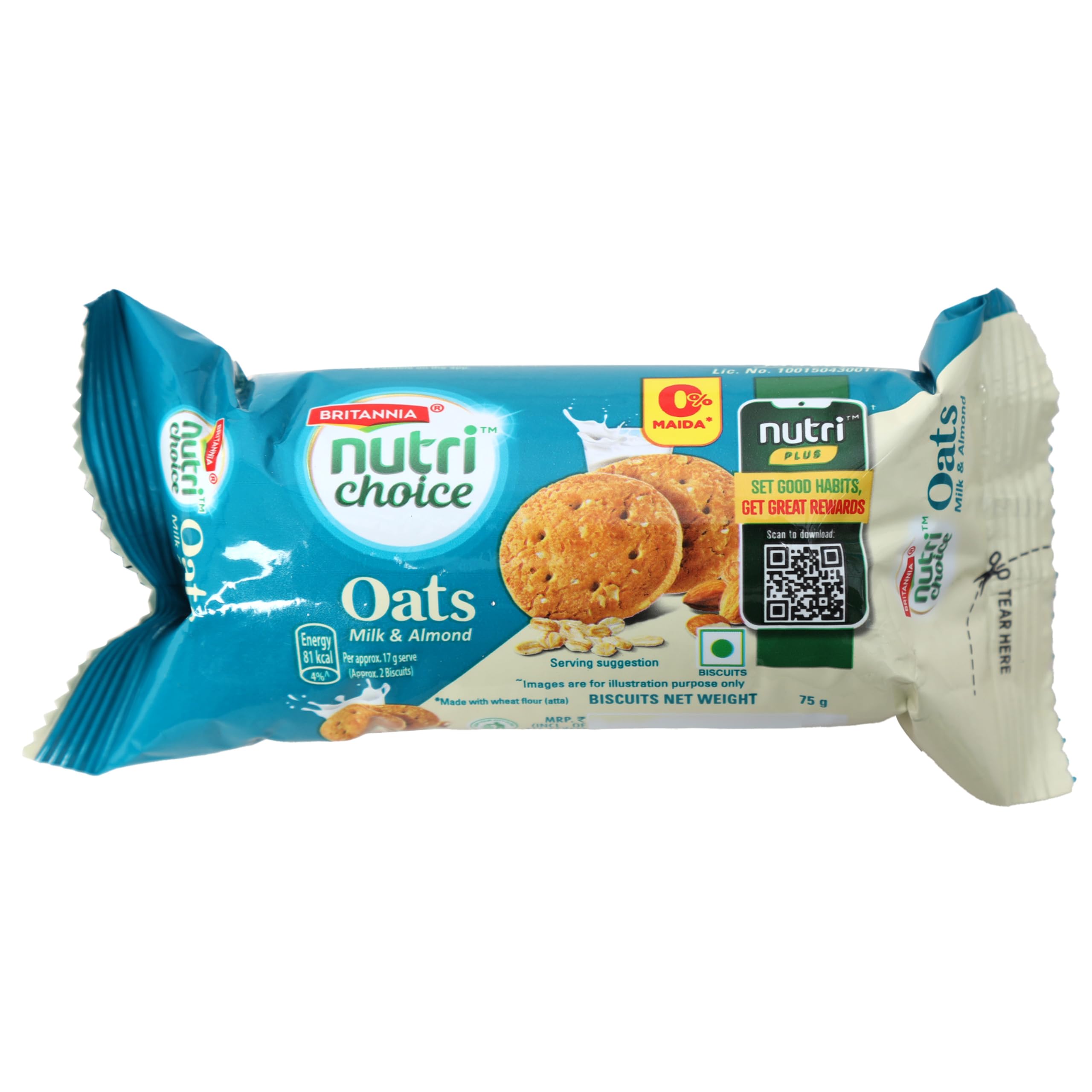 Britannia Nutri Choice Biscuit, Oats Milk & Almond, 75g (B0D45FYDPC) Amazon Price History, Amazon Price Tracker