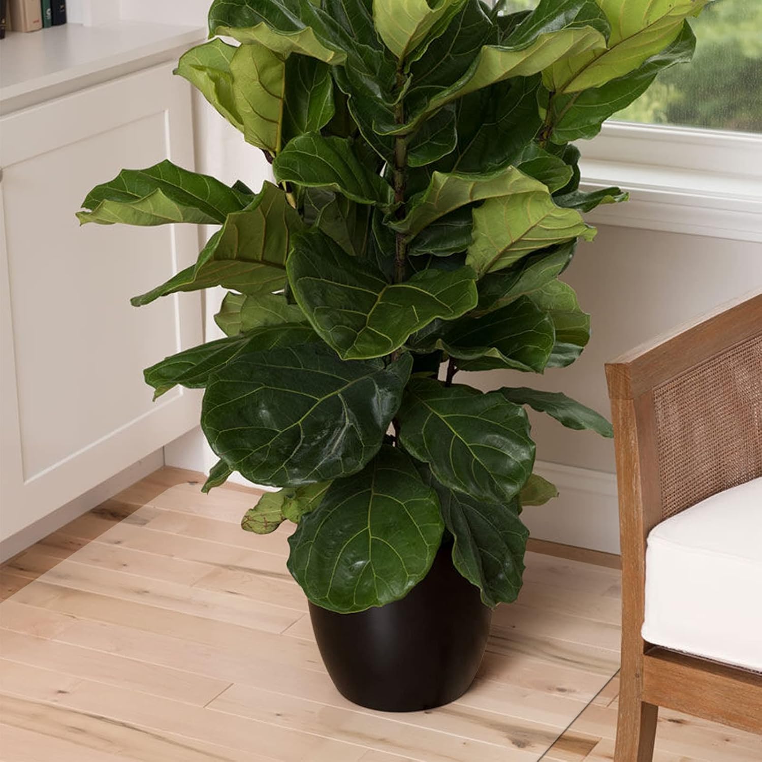 Azadx Office Chair Mat for Hardwood Floor and Tile Floor 48 inch, Clear Desk Chair Mat for Wood Floor Heavy Duty, Office Mat Plastic Protector for Hard Surface Floors