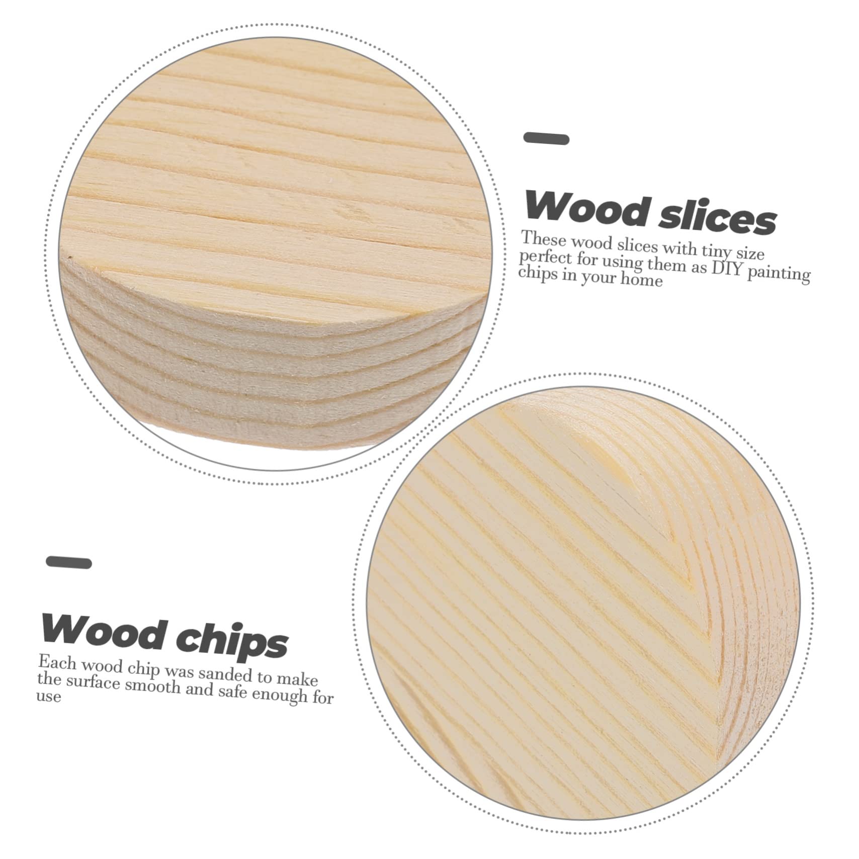 10 Stück Leere Runde Holzklötze zum Bemalen, Holzscheiben Ornamente | Glatte Oberfläche, Holz, Beige, 10stücke, für Holiday Decorations und Hand Painting, Kleine Holzscheiben Rund