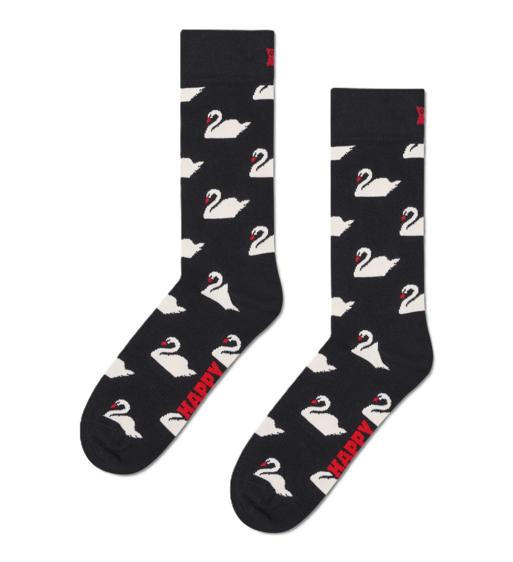 Happy Socks Calzini crew con motivo a cigni e confezioni regalo per uomo e donna, 36-40 e 41-46